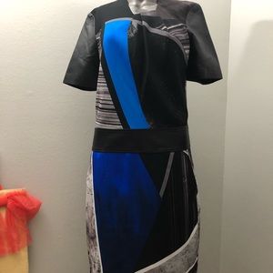 NWT Helmut Lang lamb skin dress